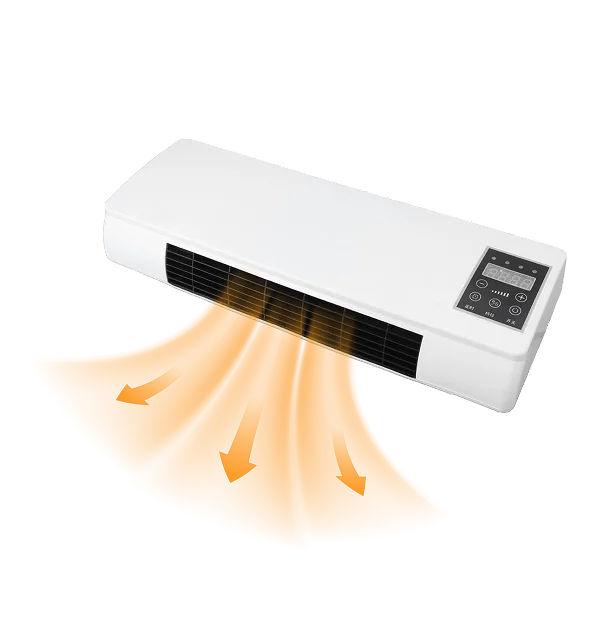 Heatoor portable PTC ceramic wall heater warming a room